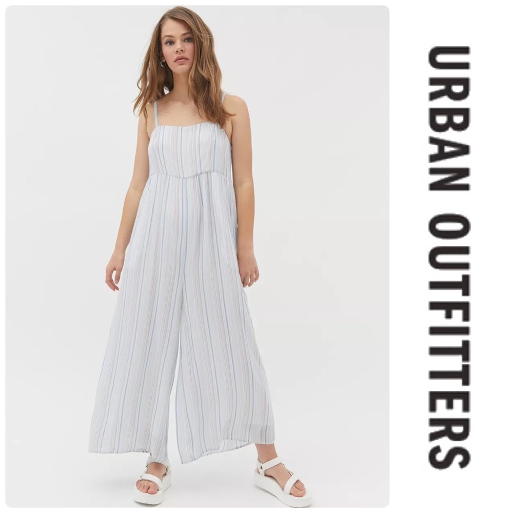 Urban outfitters Taylor Wide Leg Babydoll Jumpsuit - Picture 1 of 4